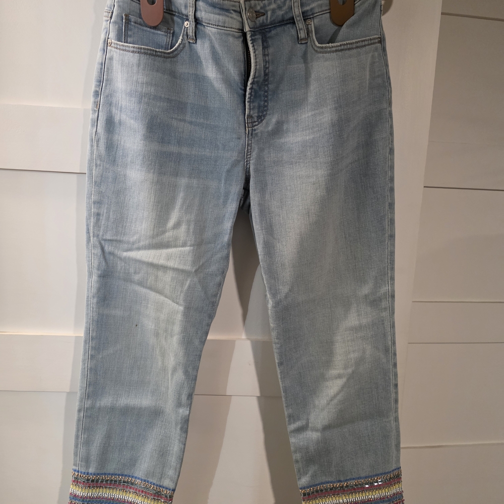 Chico's Denim Jeans with Embroidered Detail